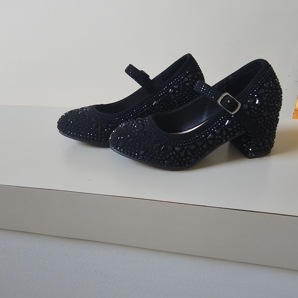 Elegant Black Kids Heels